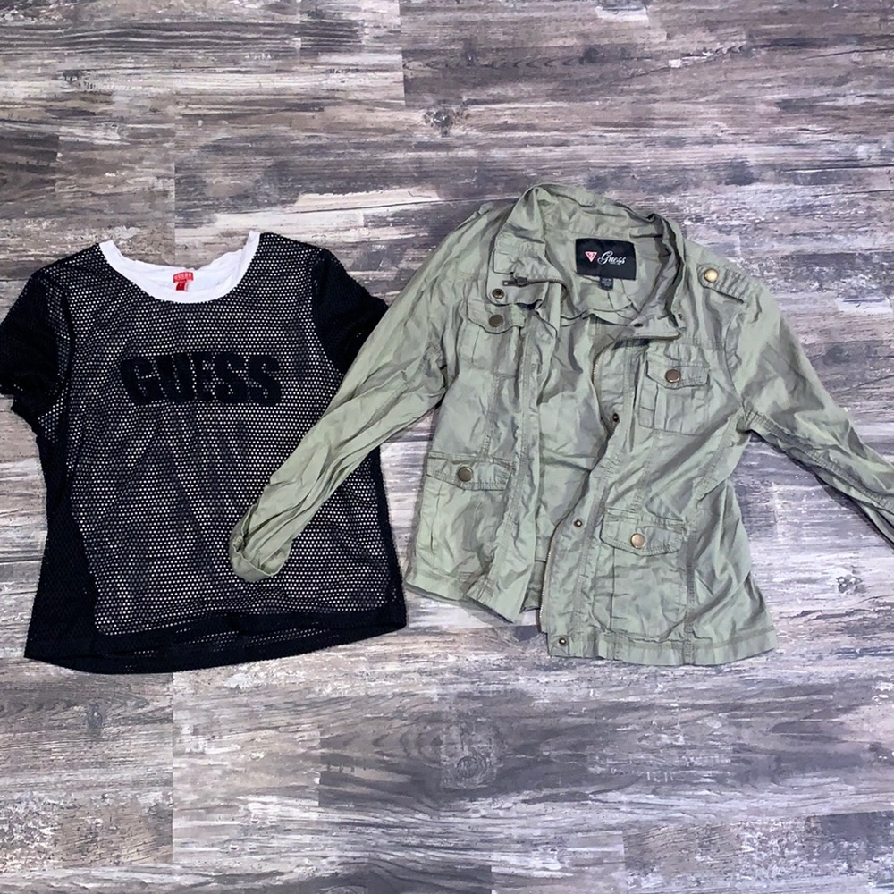 GUESS brand shirt and jacket!